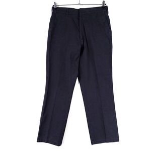 TOPPS Chino Pant Men 33 x 31 Navy Blue FR Flame Resistant Work Pant Flat Front